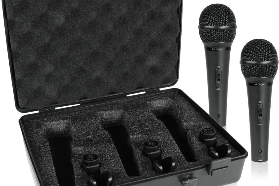 XM1800S microphones and case