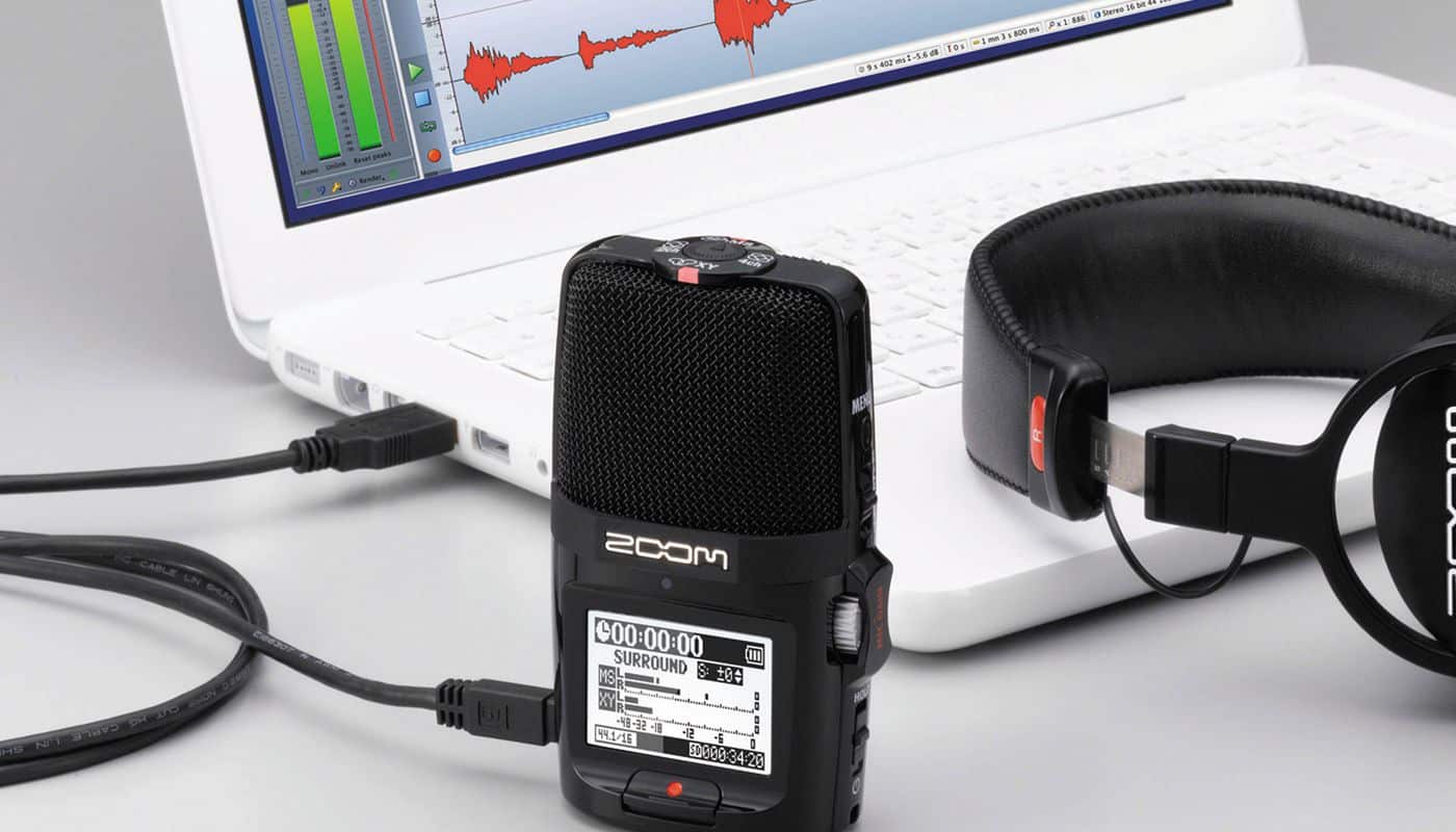 The zoom H2N handy recorder