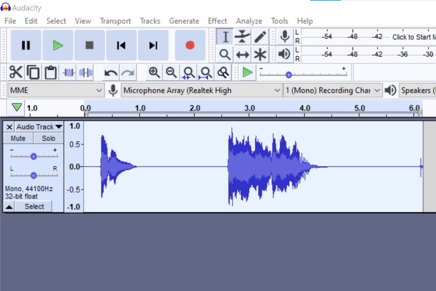 select all in audacity