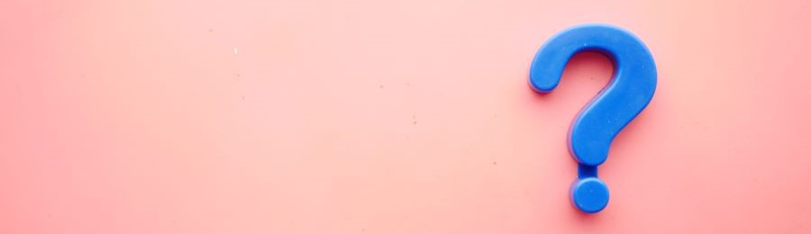 question mark in pink background