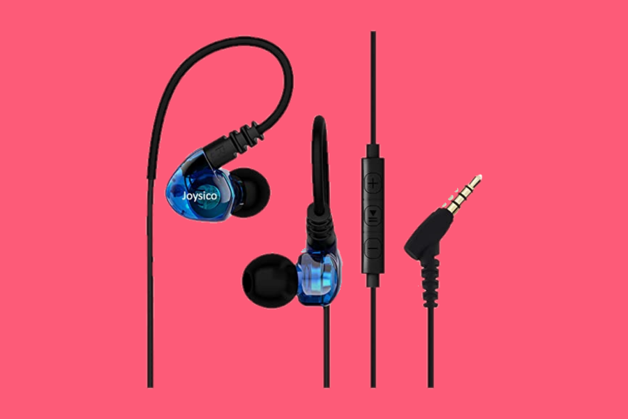 Joysico Sport Headphones Wired Over Ear in Ear Earbuds