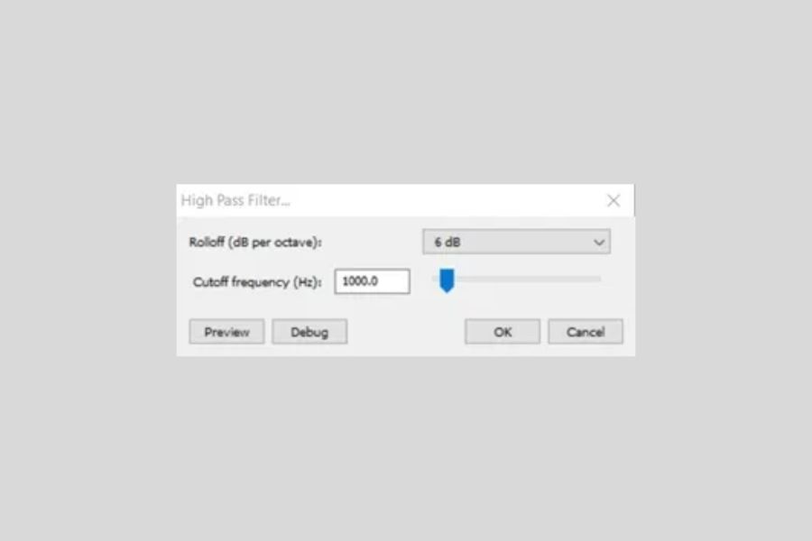 High Pass or Low Pass Filter