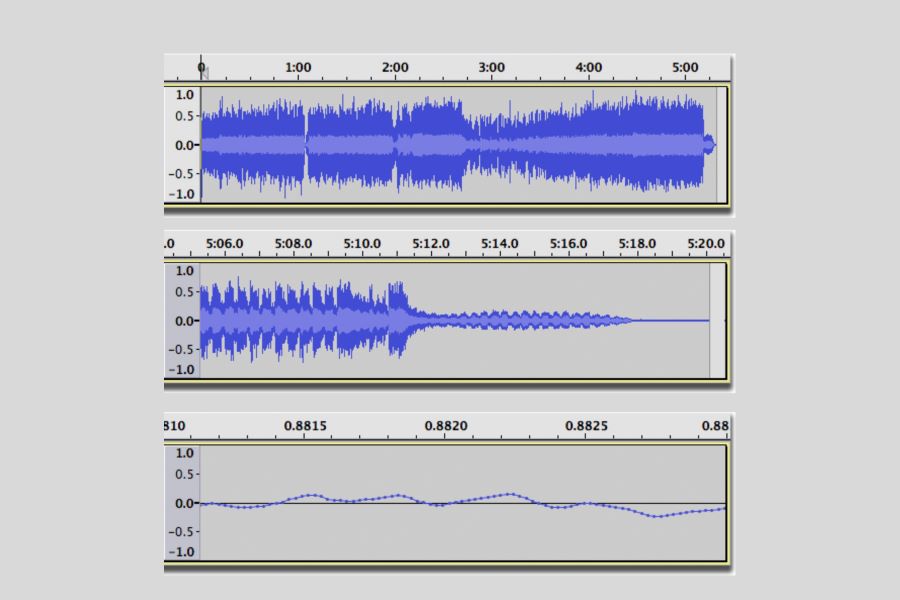 Zoom Audacity View Menu