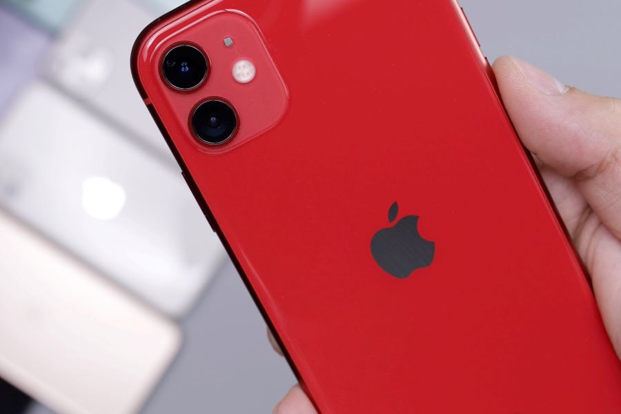 Red iPhone 11 Close up