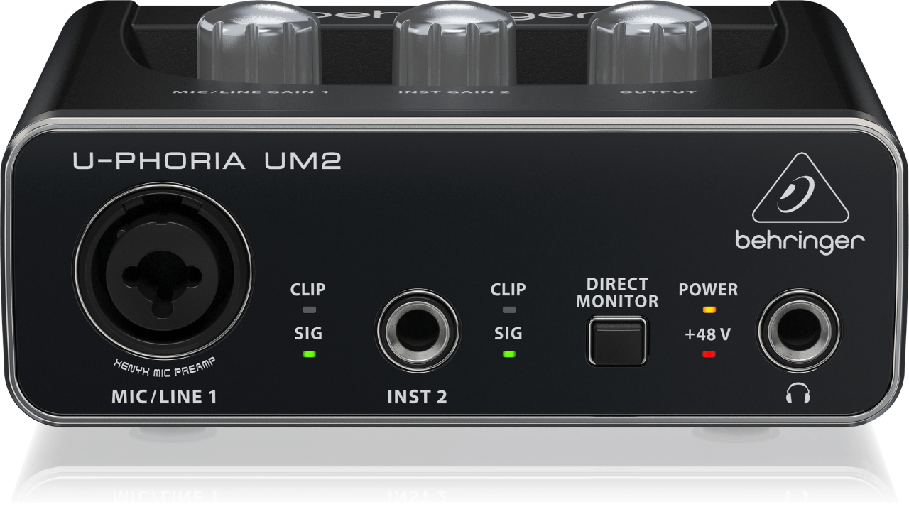 The UM2, one of our choices for the best Thunderbolt audio interface for Logic Pro X, offers 2x2 USB audio interface for recording microphones and instruments. 