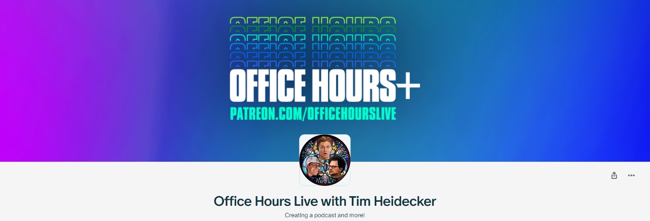 Patreon top podcasts: "Office Hours Live with Tim Heidecker" offers a variety of content that goes beyond the typical podcast format, providing listeners with a unique and engaging experience.