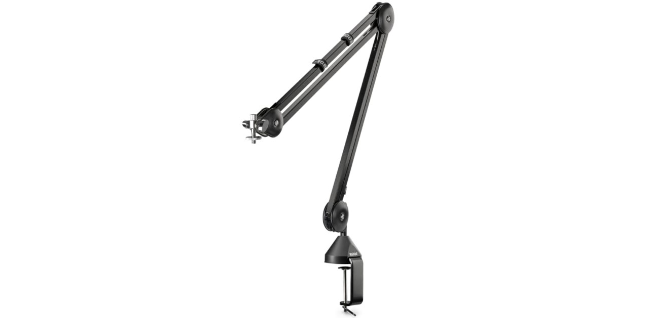 Best mic arm for HyperX Quadcast: The RODE PSA1 has durable design and noise-free operation is suitable for home, office and studio use.