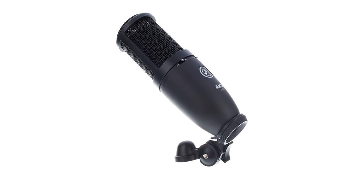 AKG P120 vs AT2020: The P120's external design includes a switchable bass-cut filter and attenuation pad conveniently located for quick adjustments.